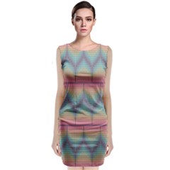 Pattern Background Texture Colorful Classic Sleeveless Midi Dress