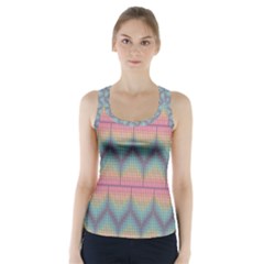 Pattern Background Texture Colorful Racer Back Sports Top by HermanTelo