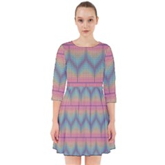 Pattern Background Texture Colorful Smock Dress