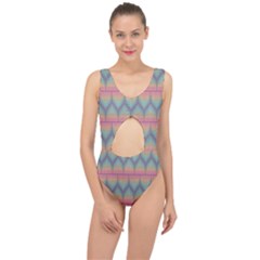 Pattern Background Texture Colorful Center Cut Out Swimsuit