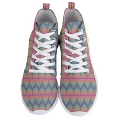 Pattern Background Texture Colorful Men s Lightweight High Top Sneakers