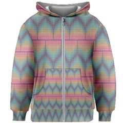 Pattern Background Texture Colorful Kids  Zipper Hoodie Without Drawstring by HermanTelo