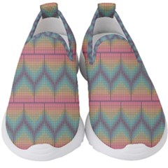 Pattern Background Texture Colorful Kids  Slip On Sneakers by HermanTelo