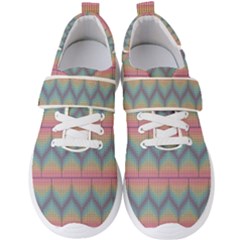 Pattern Background Texture Colorful Men s Velcro Strap Shoes by HermanTelo