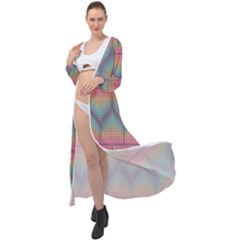 Pattern Background Texture Colorful Maxi Chiffon Beach Wrap