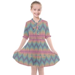 Pattern Background Texture Colorful Kids  All Frills Chiffon Dress by HermanTelo