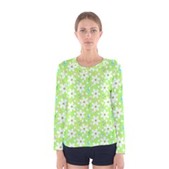 Zephyranthes Candida White Flowers Women s Long Sleeve Tee