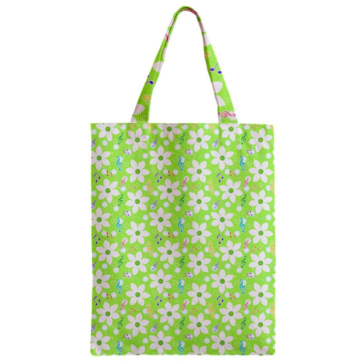 Zephyranthes Candida White Flowers Zipper Classic Tote Bag