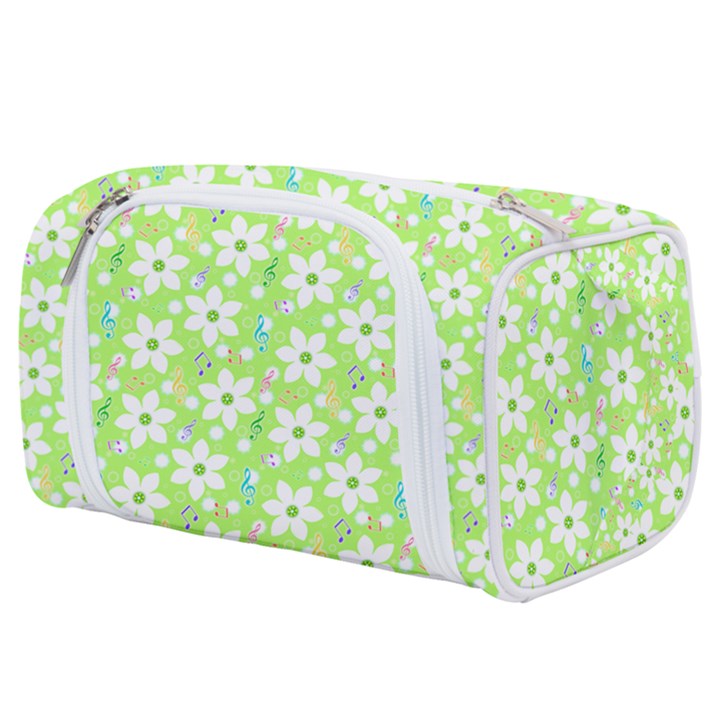 Zephyranthes Candida White Flowers Toiletries Pouch