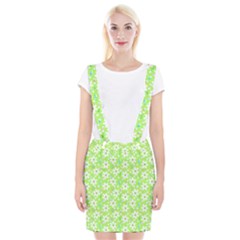 Zephyranthes Candida White Flowers Braces Suspender Skirt