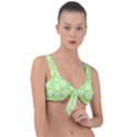 Zephyranthes Candida White Flowers Front Tie Bikini Top View1