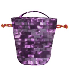 Background Wall Light Glow Drawstring Bucket Bag