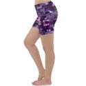 Background Wall Light Glow Lightweight Velour Yoga Shorts View2