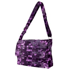 Background Wall Light Glow Full Print Messenger Bag (l)