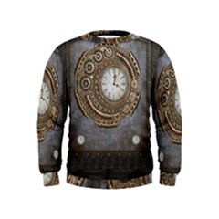 Elegant Steampunk Design Kids  Sweatshirt by FantasyWorld7