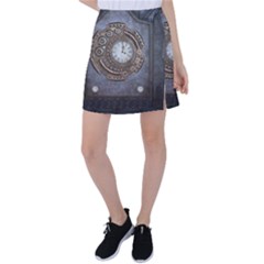 Elegant Steampunk Design Tennis Skirt