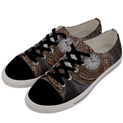 Elegant Steampunk Design Men s Low Top Canvas Sneakers by FantasyWorld7