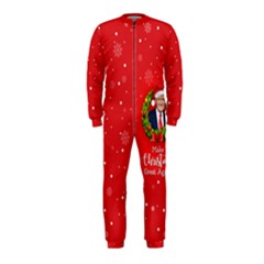 Make Christmas Great Again With Trump Face Maga Onepiece Jumpsuit (kids) by snek