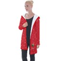 Make Christmas Great Again with Trump Face MAGA Longline Hooded Cardigan View1