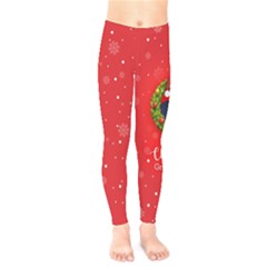 Make Christmas Great Again With Trump Face Maga Kids  Leggings by snek