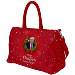 Make Christmas Great Again With Trump Face Maga Duffel Travel Bag by snek