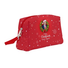 Make Christmas Great Again With Trump Face Maga Wristlet Pouch Bag (medium) by snek