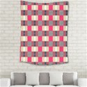 Background Texture Plaid Red Medium Tapestry View2