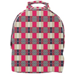 Background Texture Plaid Red Mini Full Print Backpack by HermanTelo