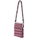 Background Texture Plaid Red Multi Function Travel Bag View1