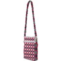 Background Texture Plaid Red Multi Function Travel Bag View2