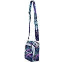 Decorative Floral Design Shoulder Strap Belt Bag View2