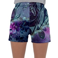 Decorative Floral Design Sleepwear Shorts by FantasyWorld7