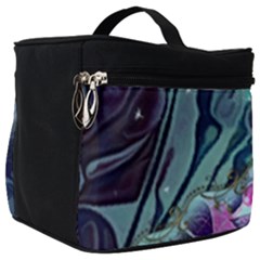 Decorative Floral Design Make Up Travel Bag (big) by FantasyWorld7