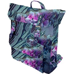 Decorative Floral Design Buckle Up Backpack by FantasyWorld7