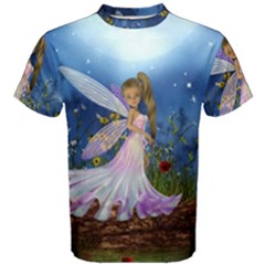 Little Fairy In The Night Men s Cotton Tee by FantasyWorld7