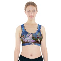 Little Fairy In The Night Sports Bra With Pocket by FantasyWorld7