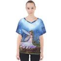 Little Fairy In The Night V-Neck Dolman Drape Top View1