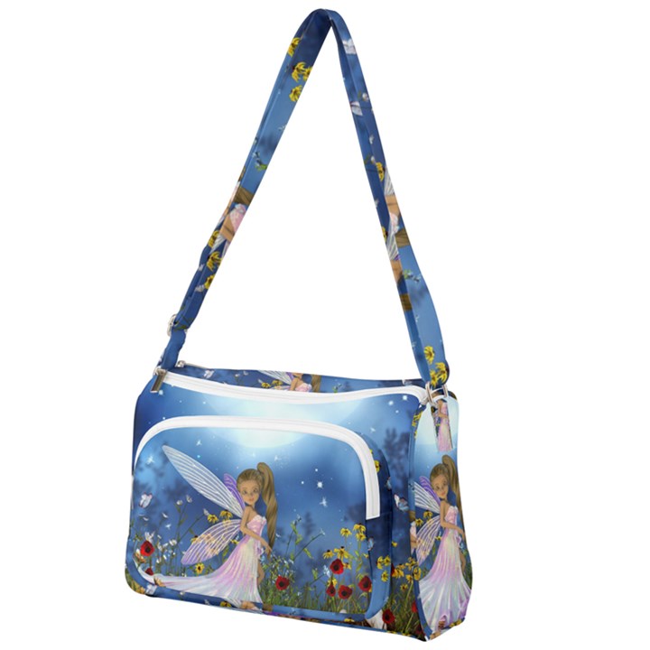 Little Fairy In The Night Front Pocket Crossbody Bag