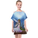 Little Fairy In The Night Kids  One Piece Chiffon Dress View1