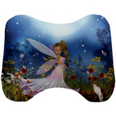 Little Fairy In The Night Head Support Cushion by FantasyWorld7