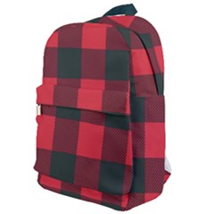 Canadian Lumberjack Red And Black Plaid Canada Classic Backpack by snek