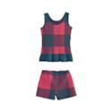 Canadian Lumberjack red and black plaid Canada Kids  Boyleg Swimsuit View2