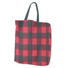 Canadian Lumberjack Red And Black Plaid Canada Giant Grocery Tote by snek