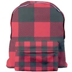 Canadian Lumberjack Red And Black Plaid Canada Giant Full Print Backpack by snek