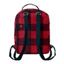 Canadian Lumberjack red and black plaid Canada Flap Pocket Backpack (Small) View3