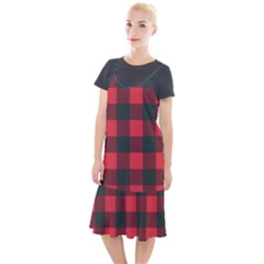 Canadian Lumberjack Red And Black Plaid Canada Camis Fishtail Dress by snek