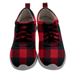 Canadian Lumberjack Red And Black Plaid Canada Women Athletic Shoes by snek