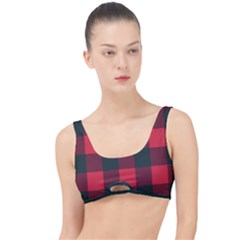 Canadian Lumberjack Red And Black Plaid Canada The Little Details Bikini Top by snek