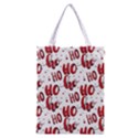 Christmas Watercolor hohoho red handdrawn holiday organic and naive pattern Classic Tote Bag View1