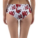 Christmas Watercolor hohoho red handdrawn holiday organic and naive pattern Reversible Mid-Waist Bikini Bottoms View4